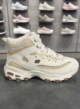 Skechers斯凯奇女士秋冬柔软保暖高帮缓震软弹休闲运动鞋169075