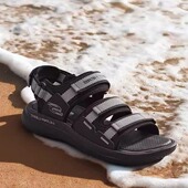 232986 魔术贴透气一脚蹬运动凉鞋 Skechers斯凯奇春夏男士 沙滩鞋