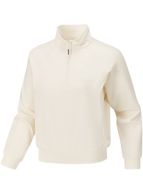 Skechers斯凯奇女士秋冬保暖简约百搭半开胸舒适套头卫衣P126W046