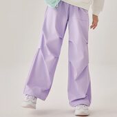 长裤 Skechers斯凯奇儿童秋季 百搭防水柔软舒适褶皱工装 L325K019