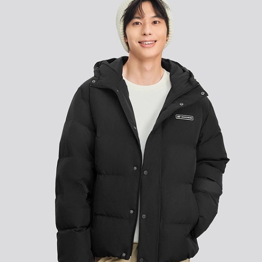 Skechers斯凯奇男女同款时尚百搭保暖短款连帽羽绒服外套L324U154