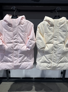 Skechers斯凯奇秋冬儿童纯色百搭保暖中长款羽绒外套L425K058