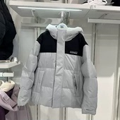 Skechers斯凯奇男童秋冬时尚 拼接保暖防风连帽羽绒服外套P425B046