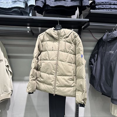 Skechers斯凯奇新款冬季男士防水保暖梭织短款羽绒外套L425M012