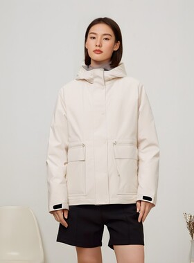 Skechers斯凯奇女款保暖锁温三合一防风防泼水连帽外套P424W109