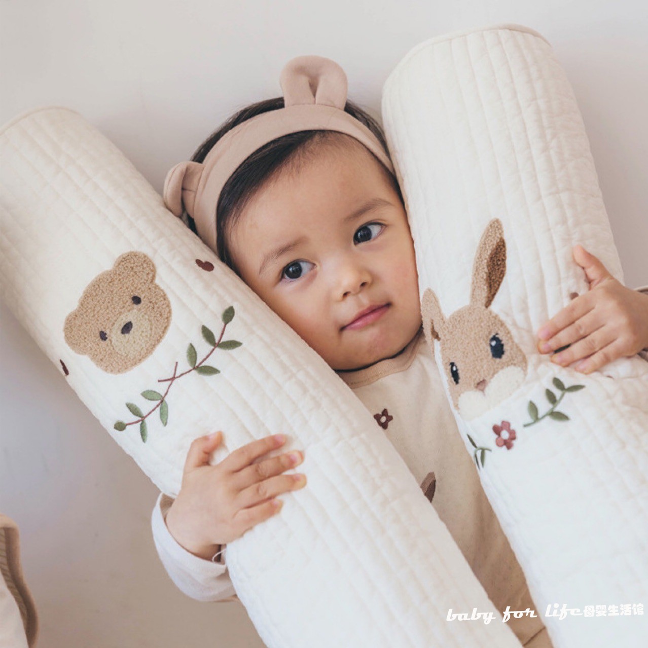 ins韩国新生儿防撞床围圆柱抱枕