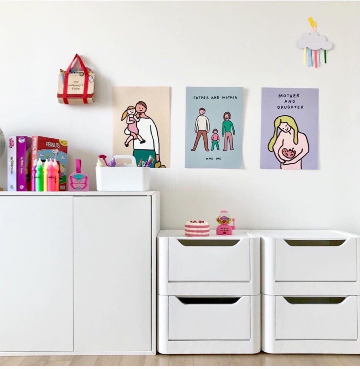 ins双开式收纳箱收纳柜儿童房床头储物柜宝宝衣物零食玩具收纳筐,收纳整理,收纳箱,淘宝优惠券,粉丝福利购,淘宝优惠卷