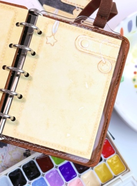 《它的手帐本》m5/A7闪砂分隔页｜花夭studio 活页垫板手帐配件