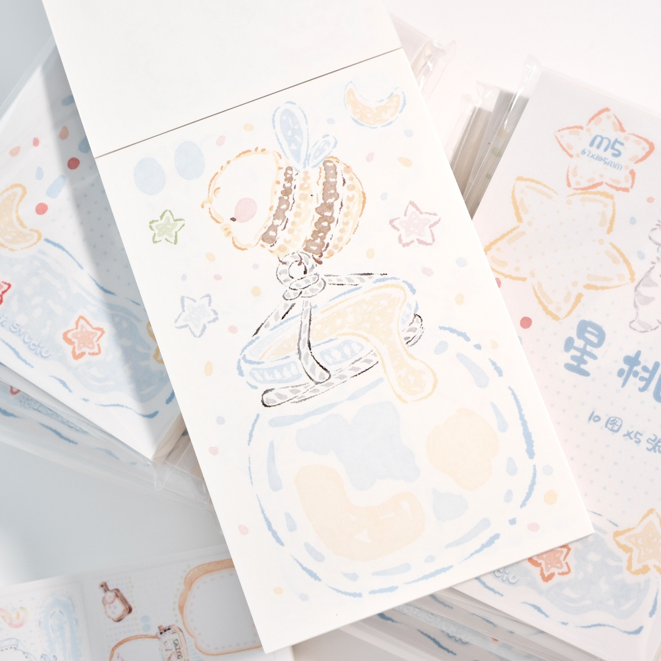 《星桃笺》m5A7循环便签砖｜花夭studio原创手绘便签手帐装饰素材