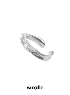 wumulle男女钛钢波浪戒指