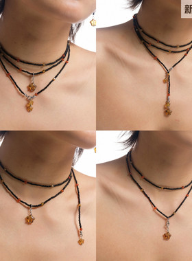 自由组合叠戴星星项链