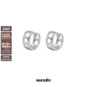 wumulle 镂空星耳圈 s925银针防过敏出门就搭配基础耳环谁不爱A22