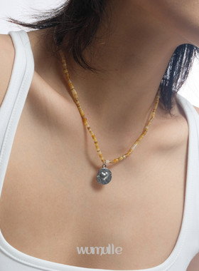 复古百搭wumullesk2新中式锁骨链