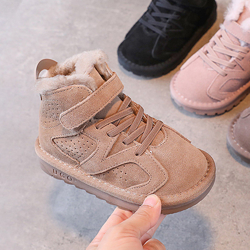 品牌保暖抗寒休闲儿童东北大棉鞋真皮男童女童反毛皮雪地短靴牛皮,童鞋/婴儿鞋/亲子鞋,雪地靴,淘宝优惠券,粉丝福利购,淘宝优惠卷