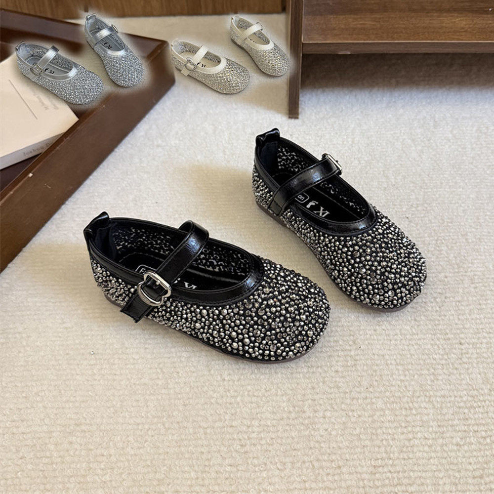 金色闪闪发亮水钻浅口豆豆玛丽珍女童单鞋皮鞋2026年新款透气轻薄,童鞋/婴儿鞋/亲子鞋,水晶/水钻鞋,淘宝优惠券,粉丝福利购,淘宝优惠卷