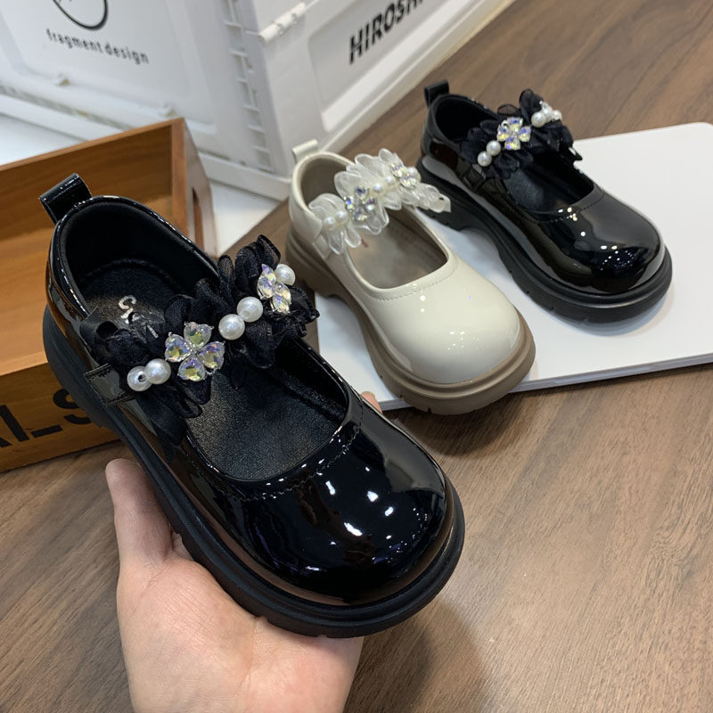 厚底2026新款春秋浅口玛丽珍洛丽塔少女小皮鞋女童单鞋子漆皮亮皮