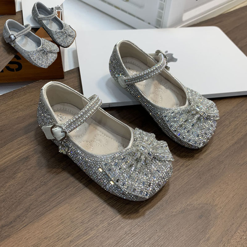 2026新款春款浅口豆豆瓢鞋有带水钻水晶亮闪闪小皮鞋单鞋女童公主,童鞋/婴儿鞋/亲子鞋,水晶/水钻鞋,淘宝优惠券,粉丝福利购,淘宝优惠卷