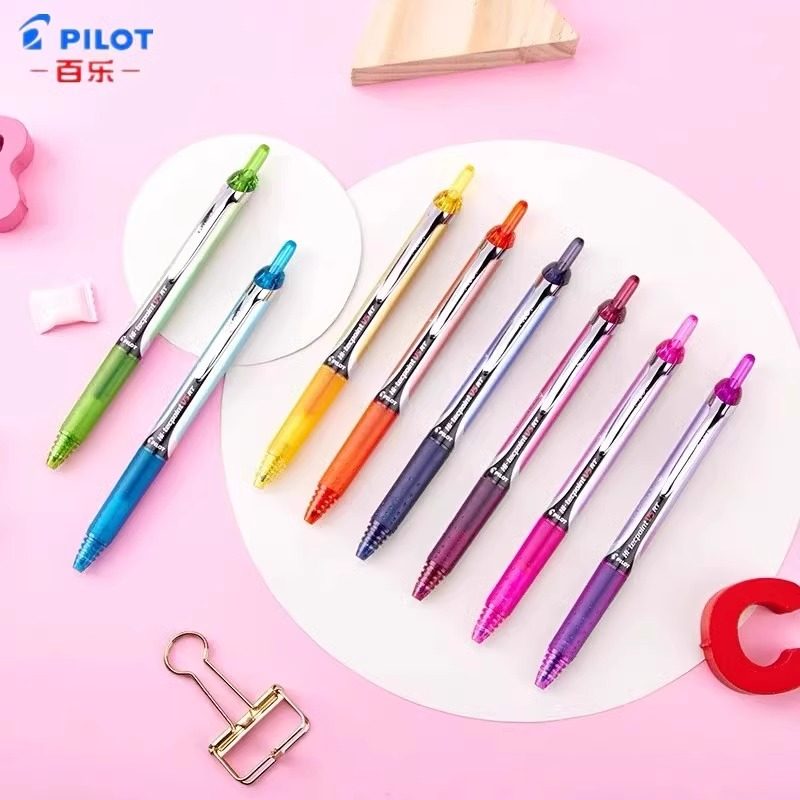 日本PILOT百乐按动V5中性笔BXRT开拓王学生考研专用V5RT笔芯0.5