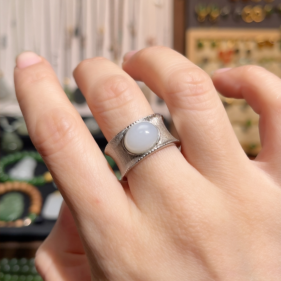 俄白蛋面 重工厚银