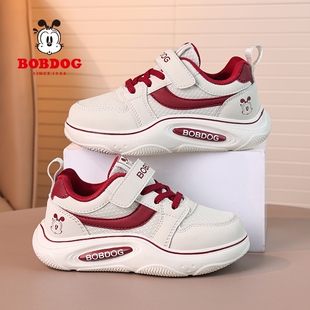 巴布豆男童运动鞋春夏季新款透气网面轻便小女孩户外百搭儿童鞋子