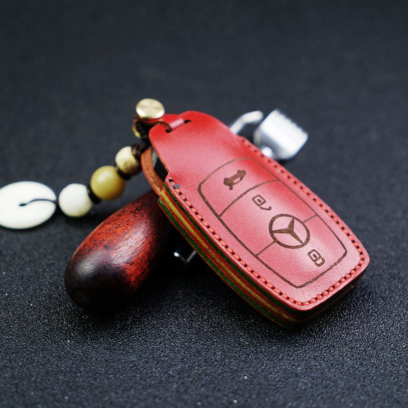 适用奔驰c260l钥匙套a级钥匙扣