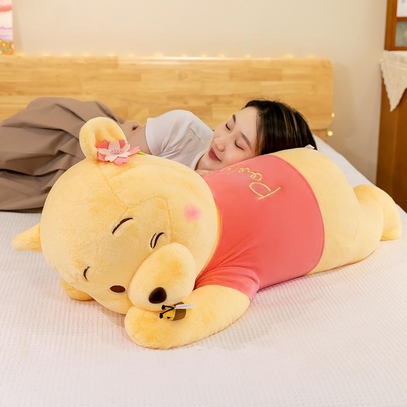 蜜蜂花朵趴姿维尼熊玩偶毛绒玩具公仔抱枕布娃娃七夕送女生日礼物