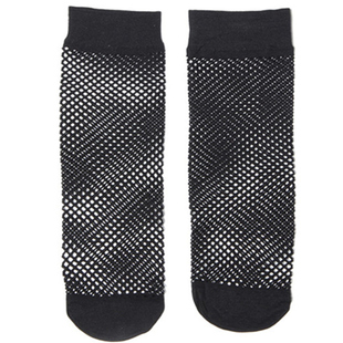 梦韵天鹅绒渔网短丝袜夏季超薄款网格网眼短袜子性感隐形黑色镂空