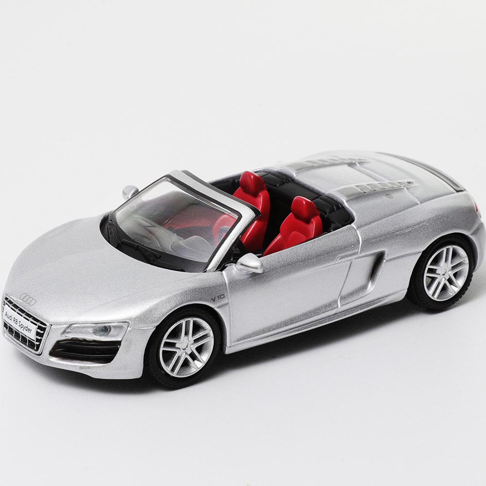DCT/SHADOW 1:64 奥迪R8 V10 Spyder 合金汽车模型仿真小比例摆件