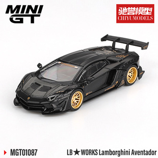 驰誉模型 MINIGT 1:64 1087# 兰博基尼埃文塔多 LBWK 合金车模