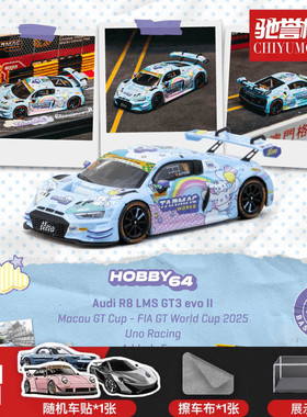 保单保发 TW 1:64 奥迪Audi R8 LMS GT3 evo II 玉桂狗 合金车模