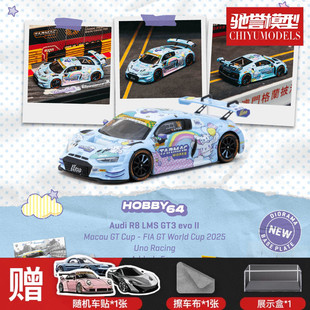 保单保发 TW 1:64 奥迪Audi R8 LMS GT3 evo II 玉桂狗 合金车模