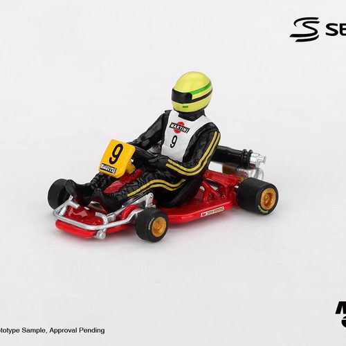 驰誉模型 MINIGT 1:64 #1155 塞纳卡丁车 Senna 9号 合金汽车模型