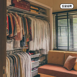 开放式 衣柜板房 金属衣柜简易衣橱地址网板储物间拉篮卧室步入式