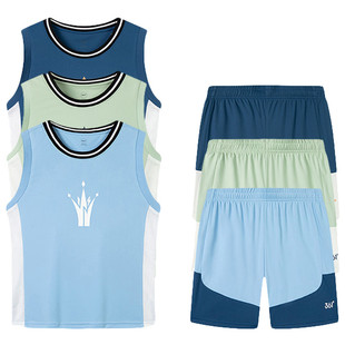 男童约基奇篮球服速干新品2025夏儿童冰感舒适休闲运动套装