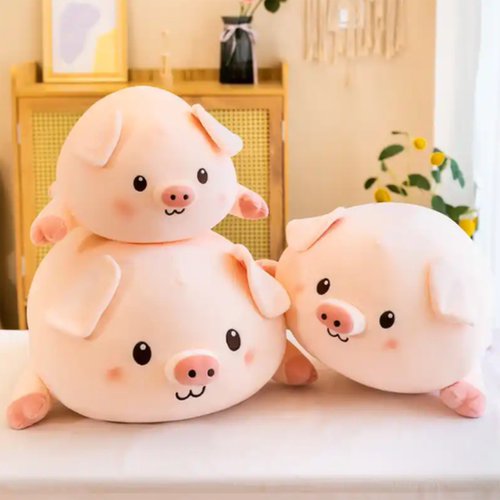 MINISO/名创优品趴趴可爱小猪抱枕软萌舒服创意公仔毛绒生日礼物