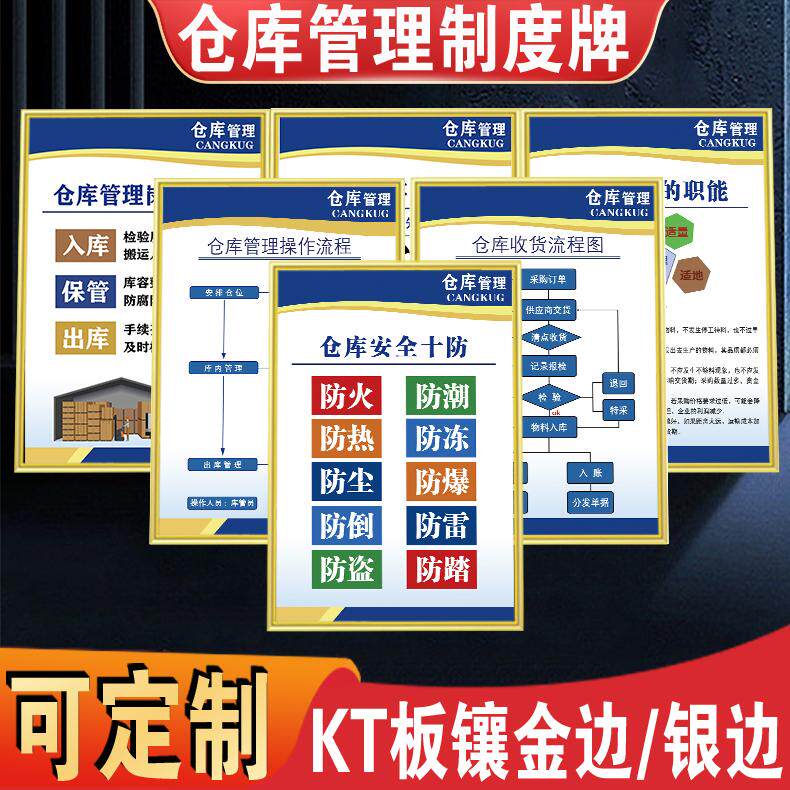 仓库标识牌管理员制度牌厂家直销