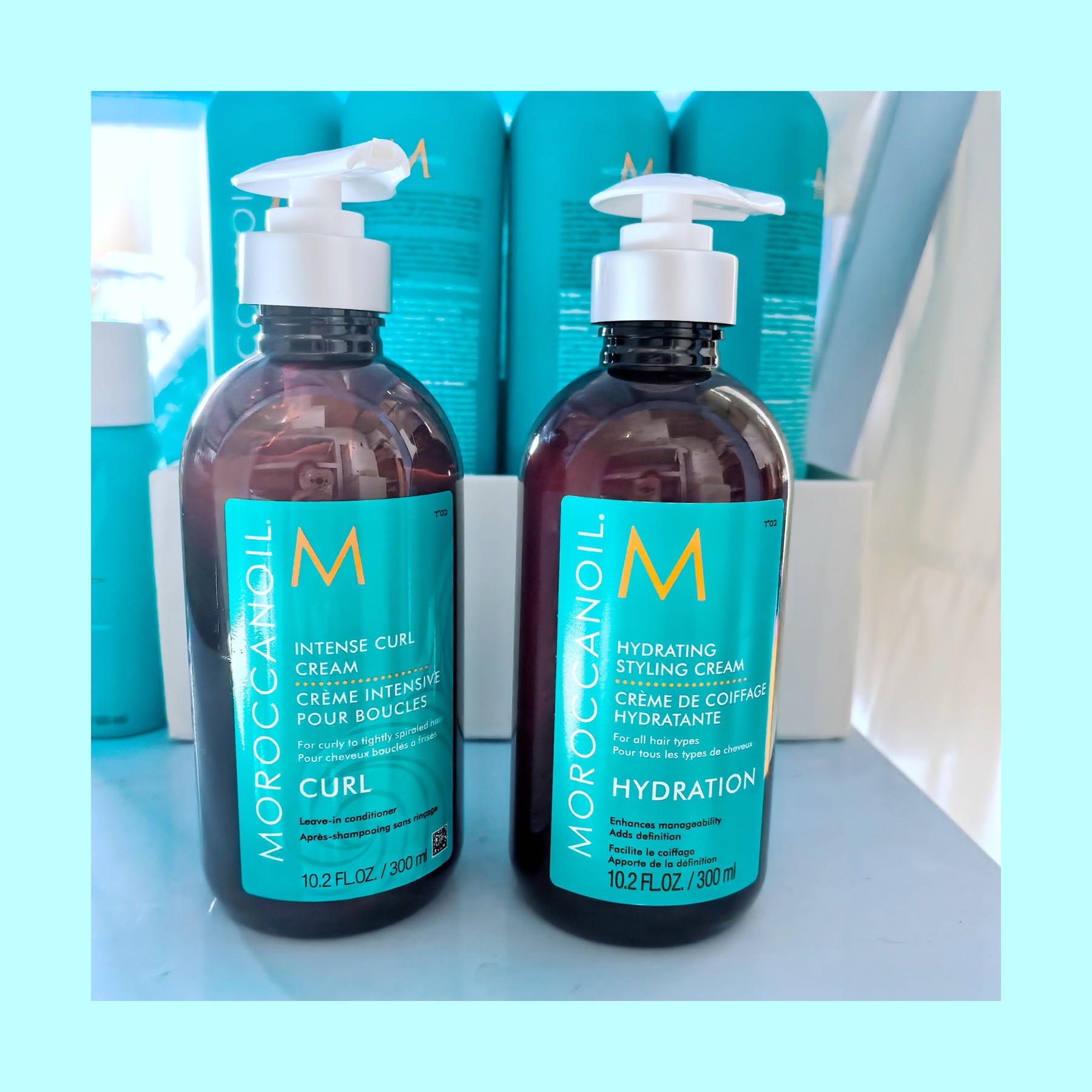 代购卷发直发 摩洛哥精油护发保湿弹力素免洗定型乳造型300ML