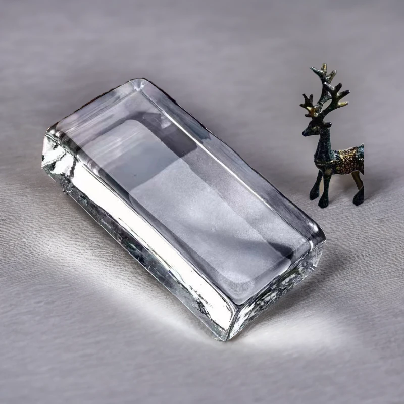 拼豆压布砖十字绣水晶玻璃砖透明钻石画压重物5斤重20*10*5厘米