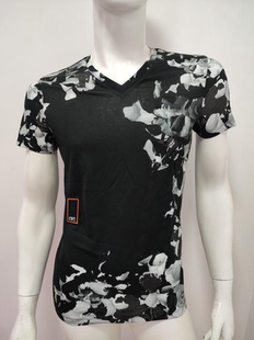 意大利轻奢潮牌C家系列男士夏季鸡心领短袖T恤雷迪波款 胸围96