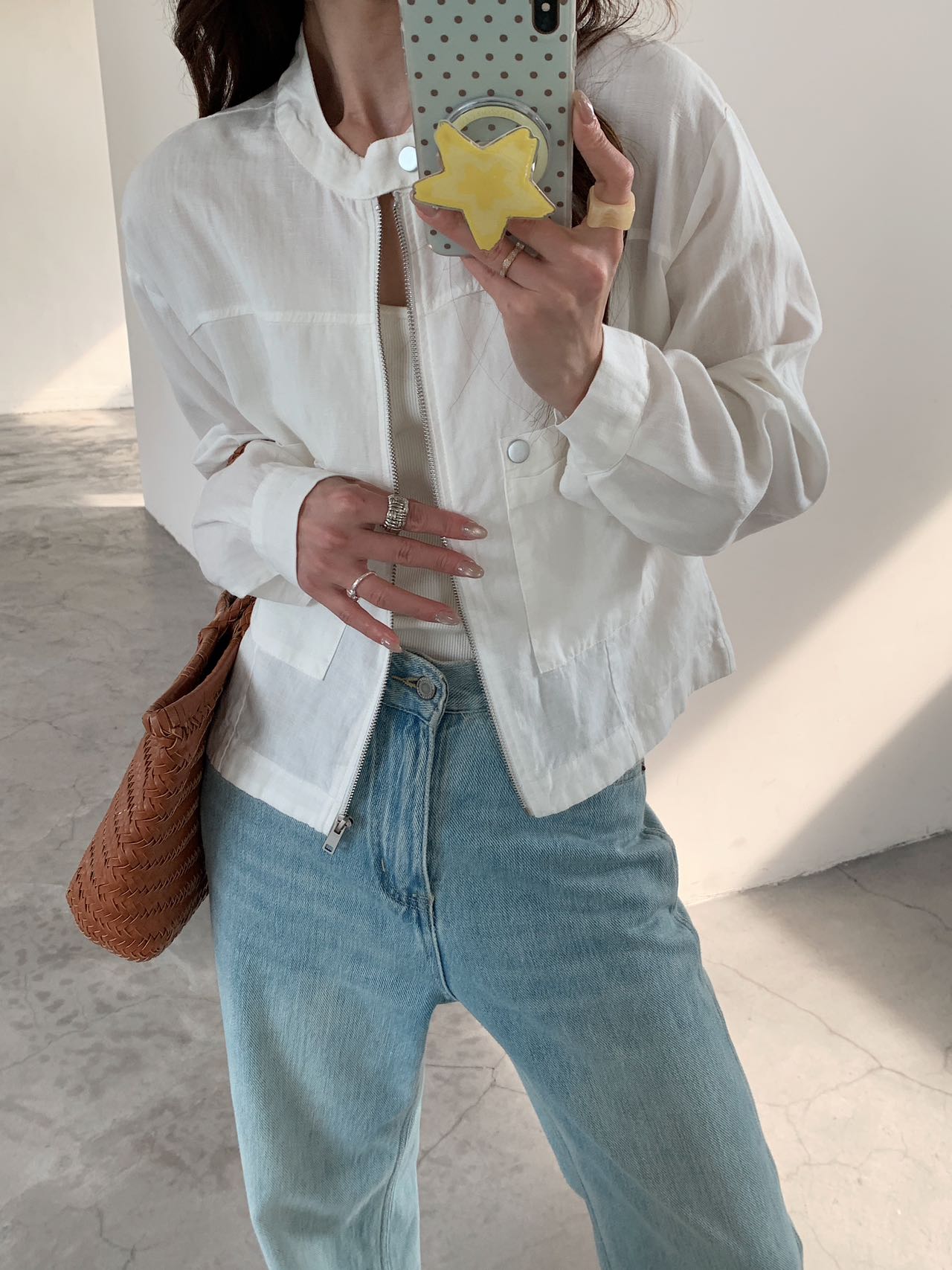 夏新款亚麻宽松小个子休闲轻薄透气长袖外套女短款防晒上衣