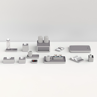 酒店客房杂件耗品盒物品盒水壶托盘长方形纸巾盒杯垫茶叶盒便签垫