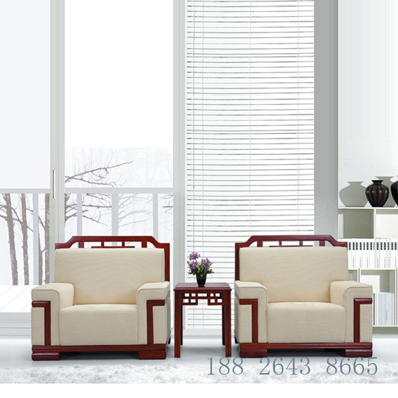 solid wood Retro to work in an office Meeting Room Fabric art sofa Single The reception business affairs VIP Front sofa tea table combinationin the Business/Office Furniture , Office Furniture , Parlor sofa/Tea table , Sofa  category - from Buy2taobao.com to provide professional Taobao agent buy service