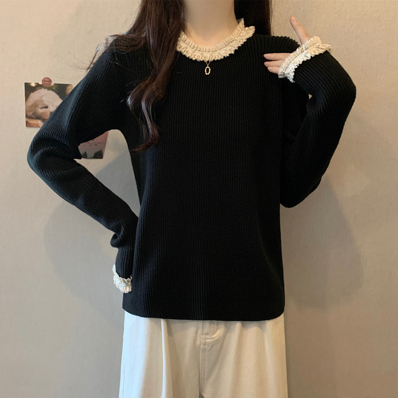 胖妹妹秋冬装大码女装新款毛衣钉大码内搭