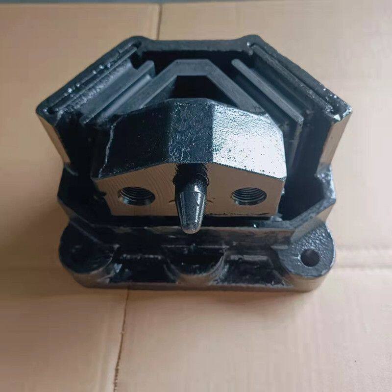 适用德龙F3000X3000M3000发动机后胶垫陕汽后机脚垫DZ97259590209