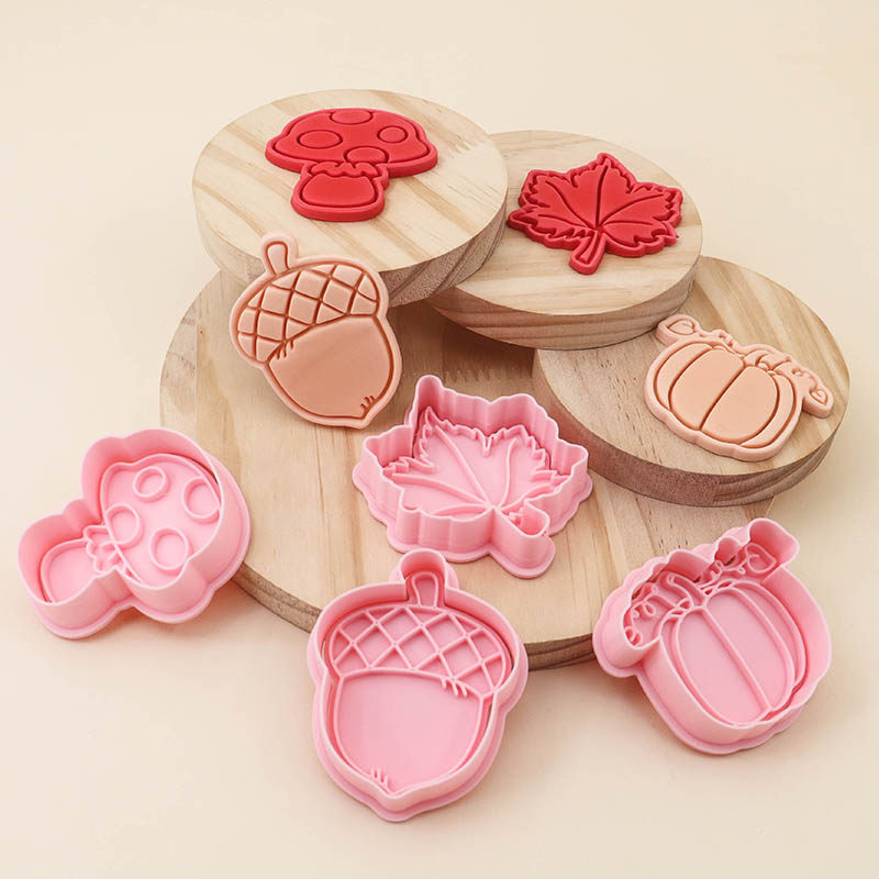 秋日秋天系列仿真饼干模具