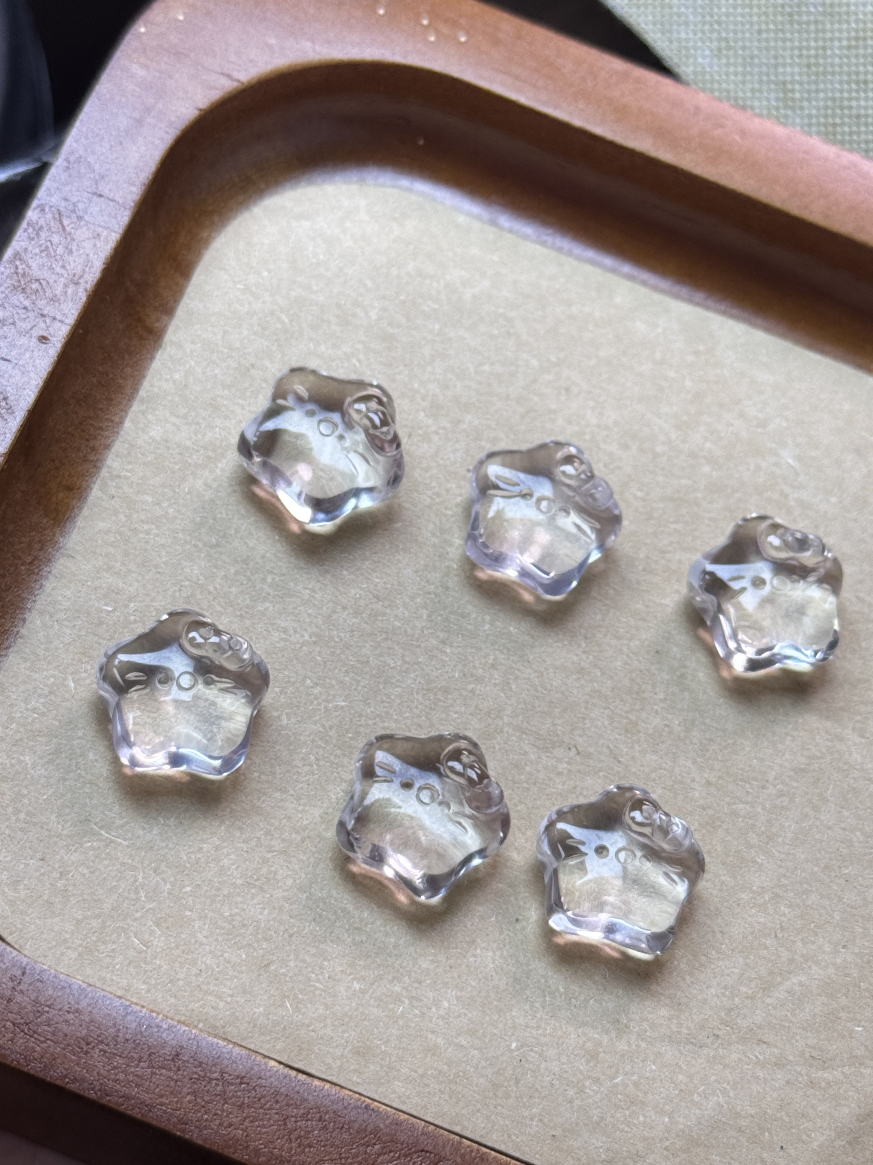 天然白水晶kt 星星雕刻手工DIY手链项链耳环吊坠串链水晶配件饰品,饰品/流行首饰/时尚饰品新,DIY配件,淘宝优惠券,粉丝福利购,淘宝优惠卷