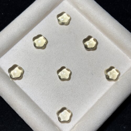 天然黄水晶星星雕刻件手工DIY手链手串项链滴溜挂件水晶配件饰品