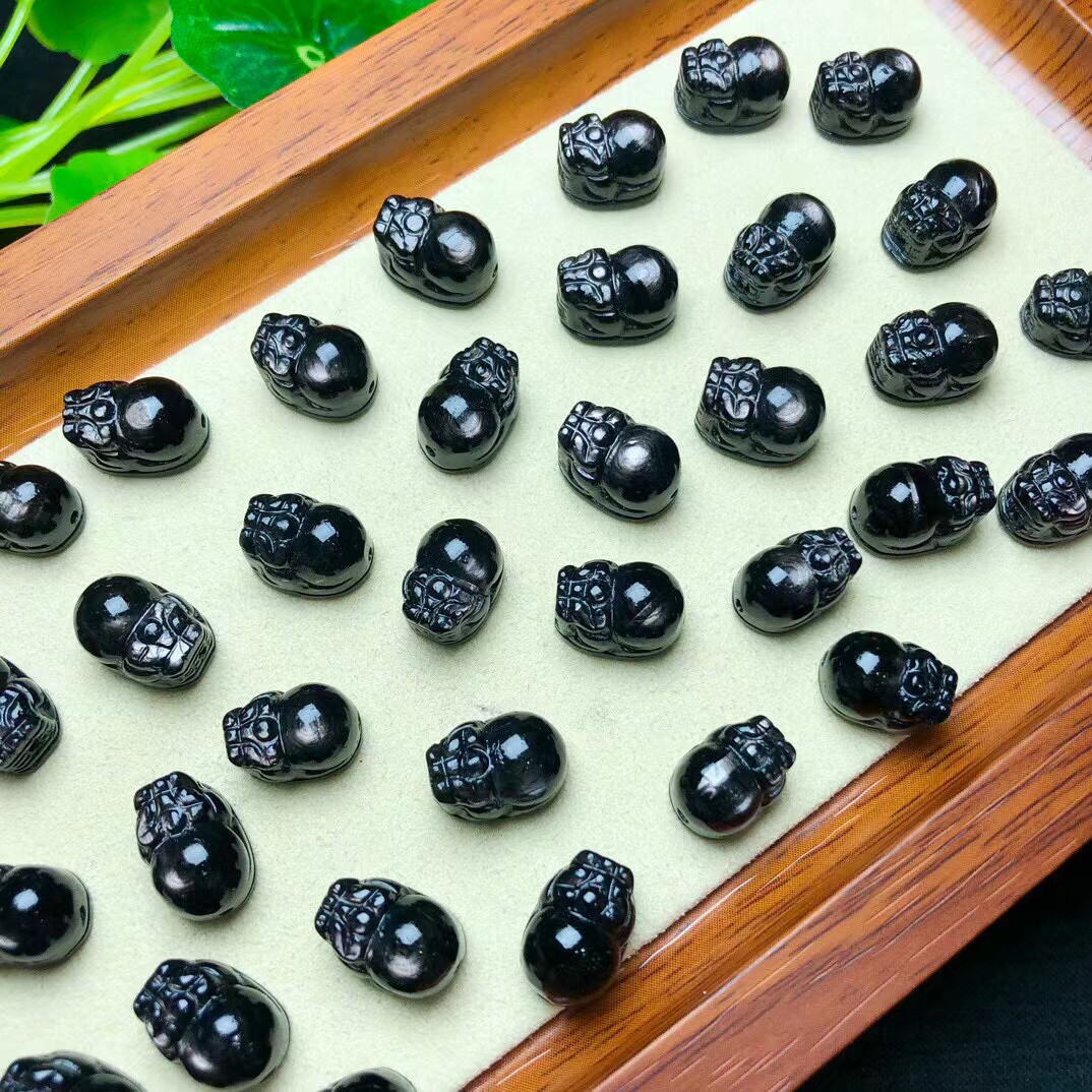 天然埃及金运石雕刻貔貅手工diy手链项链吊坠手机链钥匙扣配饰图片