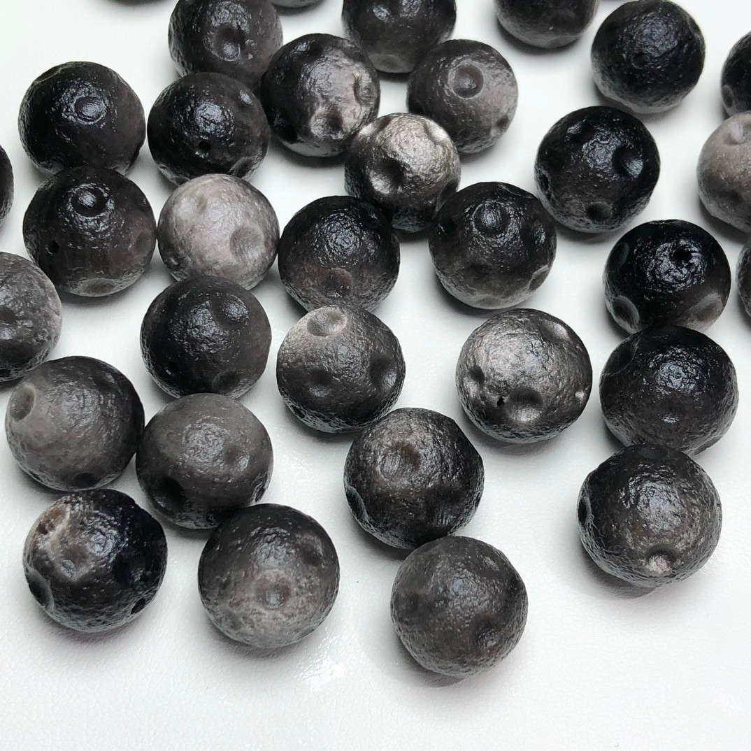 天然银曜石星球手工diy手链项链吊坠配饰挂件趣味可爱水晶饰品