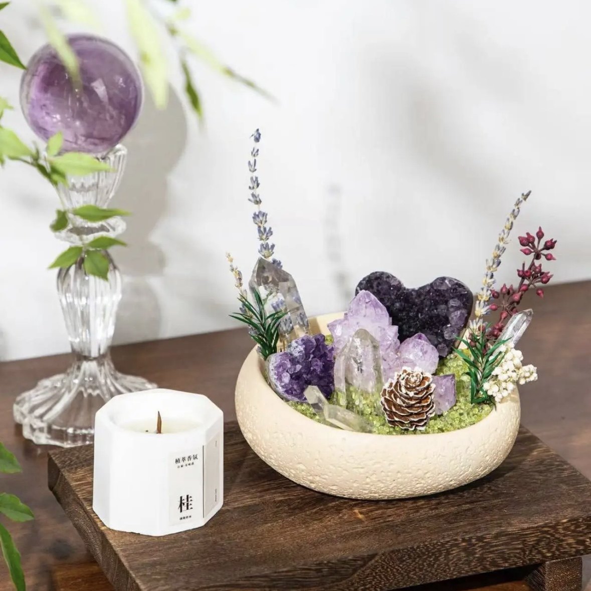 天然水晶原石扩香石造景盘微景观装饰摆件水晶球手链养护盘收纳碗,饰品/流行首饰/时尚饰品新,奇石,淘宝优惠券,粉丝福利购,淘宝优惠卷